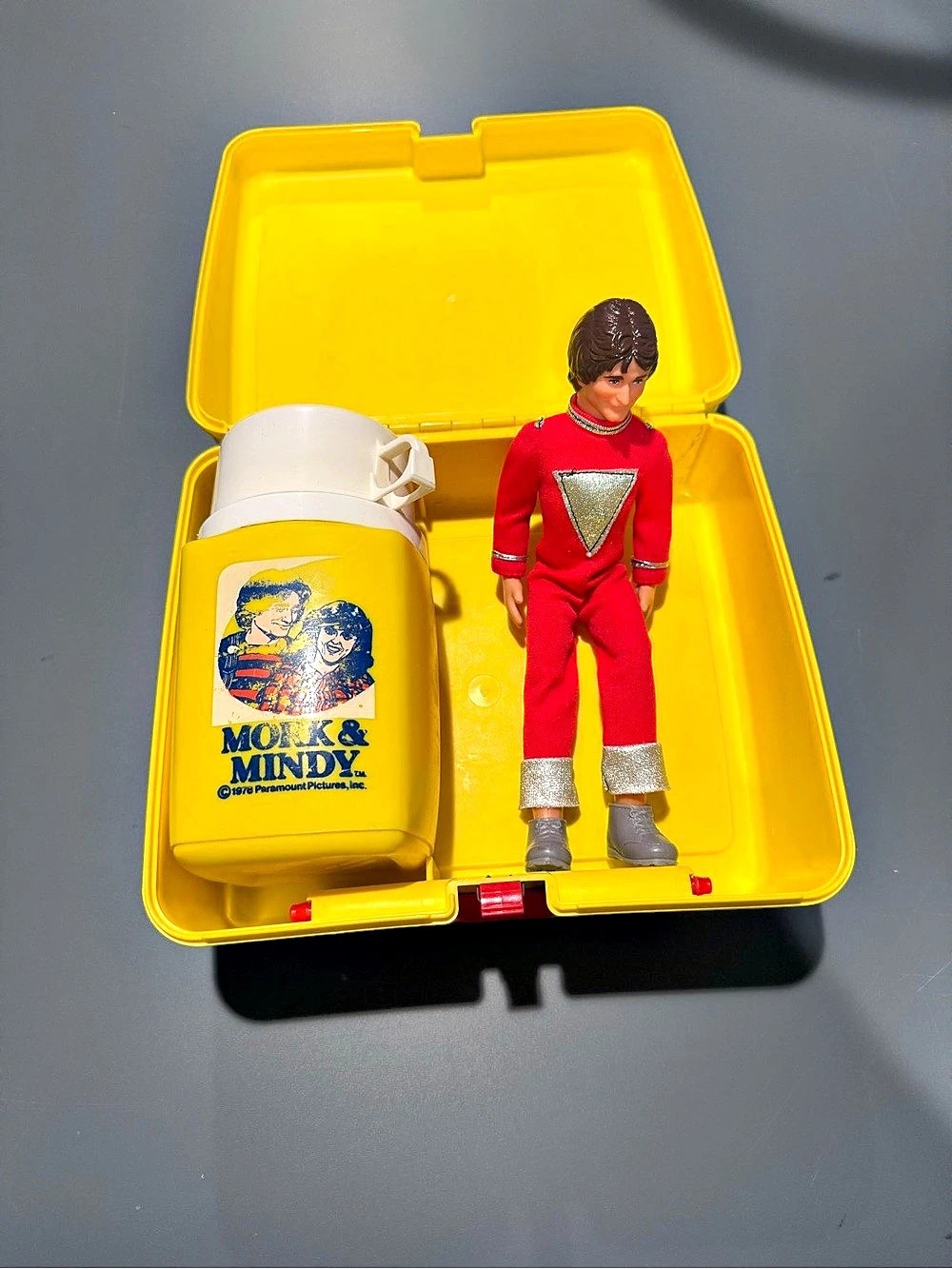 Mork & Mindy Plastic Lunch Box and Mork Doll